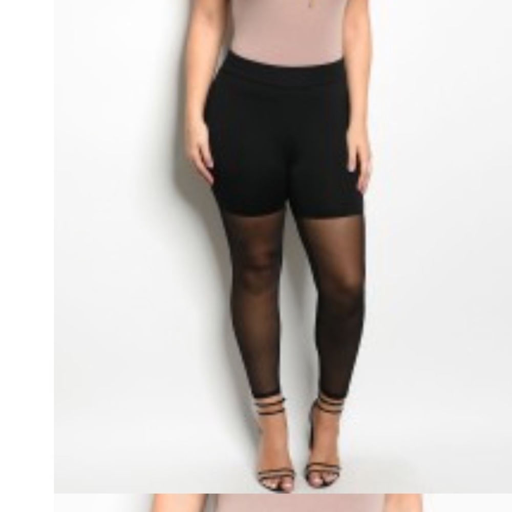 Black Mesh Legging
